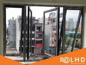 cửa sổ mở hất nhôm xingfa 123