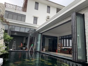 cửa xếp trượt xingfa