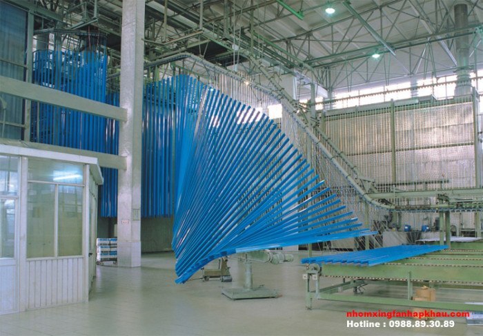 Công nghệ sơn tĩnh điện - nhà máy Nhôm Xingfa Quảng Đông